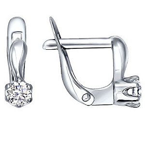 Серьги детские из серебра SOKOLOV 94020399