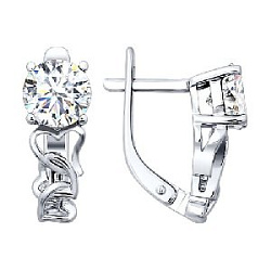 Серьги из серебра SOKOLOV 94021097
