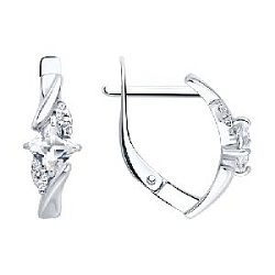 Серьги из серебра SOKOLOV 94027290