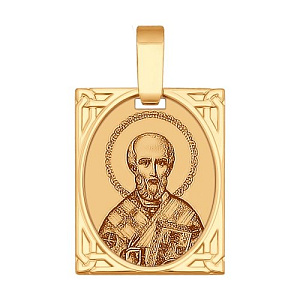 Подвеска икона из золота SOKOLOV 102245