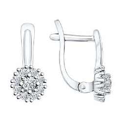 Серьги детские из серебра SOKOLOV 94021908