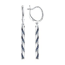 Серьги из серебра SOKOLOV 94-121-02187-1