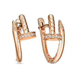 Серьги с бриллиантом Rose Grace 12-075-100-2К