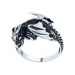 Кольцо из серебра Решетов КБ0030-Ч