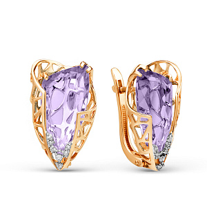 Серьги из золота Гранат 21802119