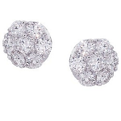 Серьги пуссеты с бриллиантом ГАЛЕРЕЯ ЭКСКЛЮЗИВА 4570196