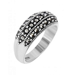 Кольцо из серебра Марказит HR326