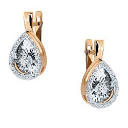 Серьги с бриллиантом grigoriev 02-11-5497-31-00-1