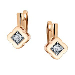 Серьги с бриллиантом grigoriev 02-11-5915-11-00