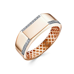 Кольцо мужское из золота RUSGOLDART П1627307 1 1 1