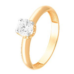 Кольцо помолвочное из золота кл2072-01