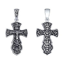 Подвеска крест из серебра SOKOLOV 95120106