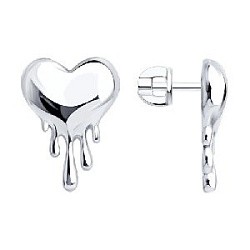 Серьги пуссеты из серебра SOKOLOV 94027383