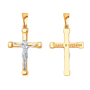 Подвеска крест из золота KARATOV Т13006815