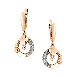 Серьги из золота CORONA с4558