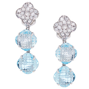 Серьги с бриллиантом 01442E