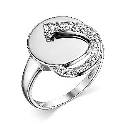 Кольцо из серебра CORONA к4368