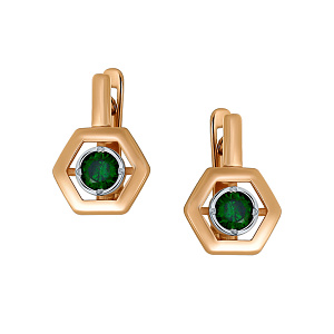 Серьги детские из золота DEL'TA 124116/ф