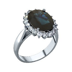 Кольцо с бриллиантом 4510001 C