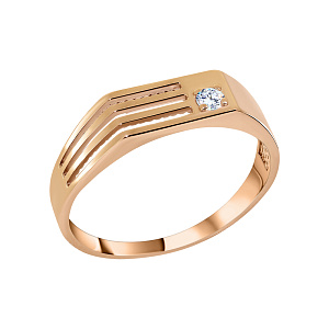 Кольцо мужское из золота Атолл 4183