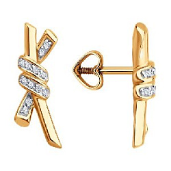 Серьги пуссеты из золота SOKOLOV 51-122-02971-1