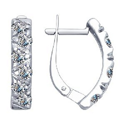 Серьги из серебра SOKOLOV 94022567