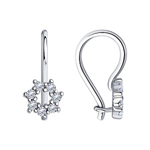 Серьги детские из серебра SOKOLOV 94-120-00675-1