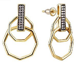 Серьги из серебра Silver Sky CZ-E03494-X-LB-