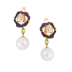 Серьги из золота Гранат 21802647