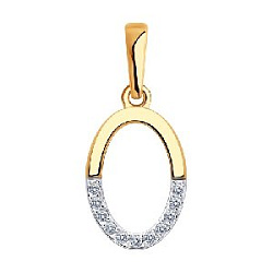 Подвеска буквы из золота SOKOLOV 51-130-01953-1