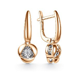 Серьги с бриллиантом grigoriev 02-11-51194-11-00-1