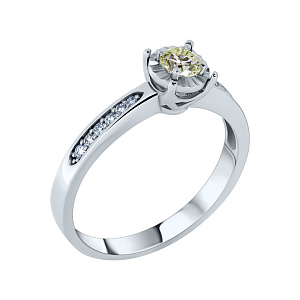 Кольцо помолвочное с бриллиантом 4510358d