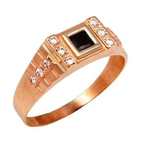 Кольцо мужское из золота Аврора 71058