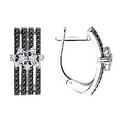 Серьги с бриллиантом SOKOLOV 7020116-3 №21 25