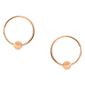 Серьги кольца из золота RUSGOLDART 20020ш 1 10