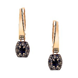 Серьги с бриллиантом АЛЬКОР 25752-170