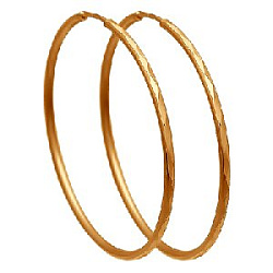 Серьги кольца из золота SOKOLOV 140007