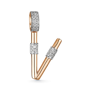 Подвеска буквы из золота CORONA П4955