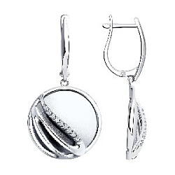 Серьги из серебра SOKOLOV 94-121-01623-1