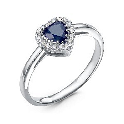 Кольцо с бриллиантом Rose Grace 5-6456-103-1Б-Сап