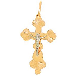 Подвеска крест из золота KARATOV Т13086141
