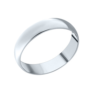 Кольцо обручальное из белого золота Крымский ЮЗ 7112112/4 б (1001/4 б)