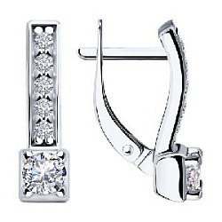 Серьги из серебра SOKOLOV 94-120-01553-1