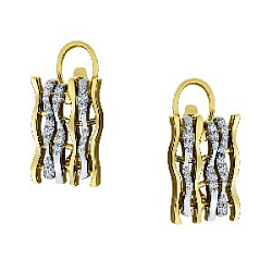 Серьги с бриллиантом PLATIKA JEWELRY 2-0620-301