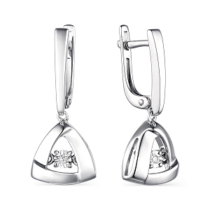 Серьги из серебра АЛЬКОР 02-1879/000Б-00