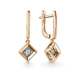 Серьги с бриллиантом grigoriev 02-11-51207-11-00-1