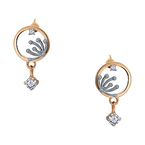 Серьги пуссеты из золота RUSGOLDART 2537707 1 1 1