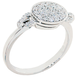 Кольцо с бриллиантом Арт-Модерн 010665-Б