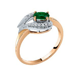 Кольцо с бриллиантом Бриант RR0004E