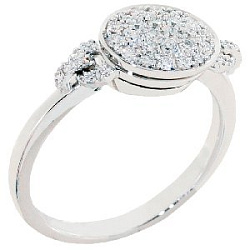 Кольцо с бриллиантом Арт-Модерн 010665-Б